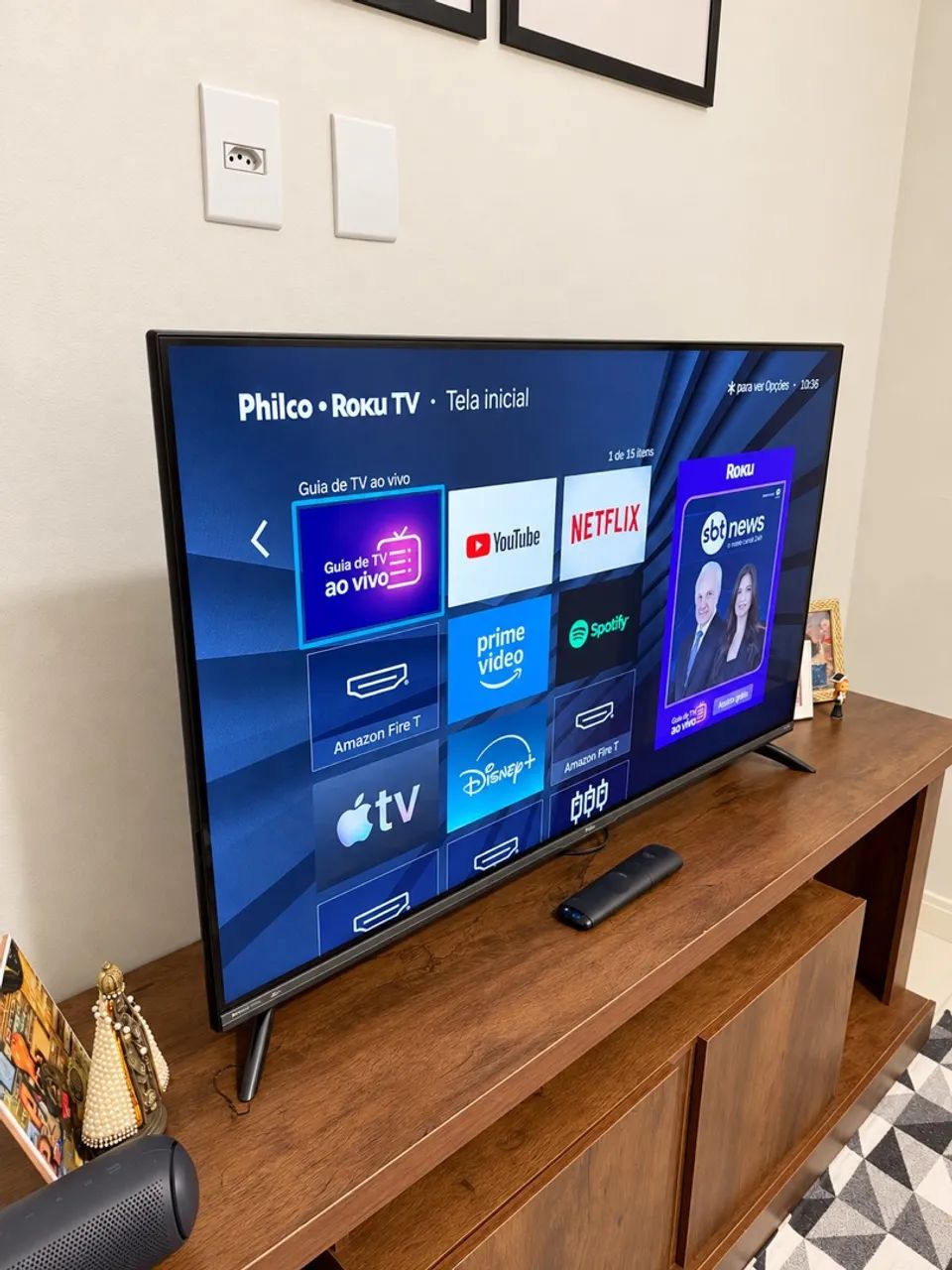 Smart TV Philco 43? 4K UHD Roku TV - Estado de nova