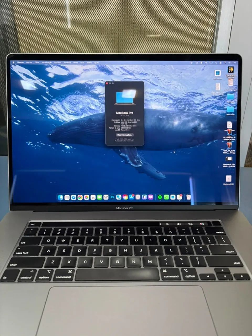MacBook Pro 2019, Core I9, 16GB Ram, 512 Ssd, 16 polegadas, Touch Bar, Touch ID. - Foto 2