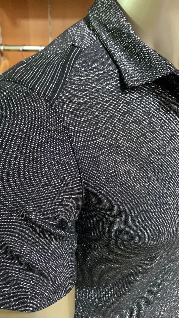Camisa Luxuosa com brilho (Nova) - Foto 4