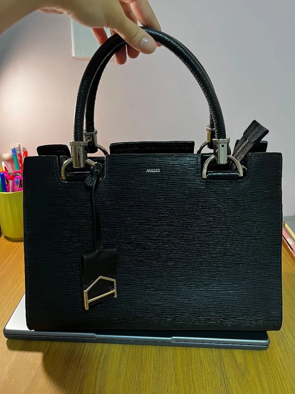 Bolsa preta arezzo  - Foto 3