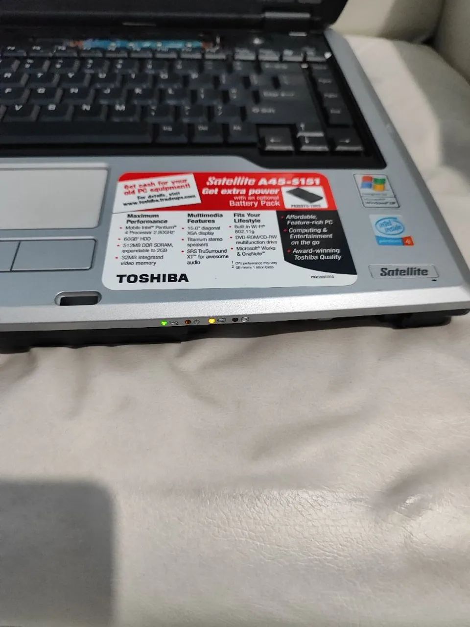Notebook toshiba  - Foto 2