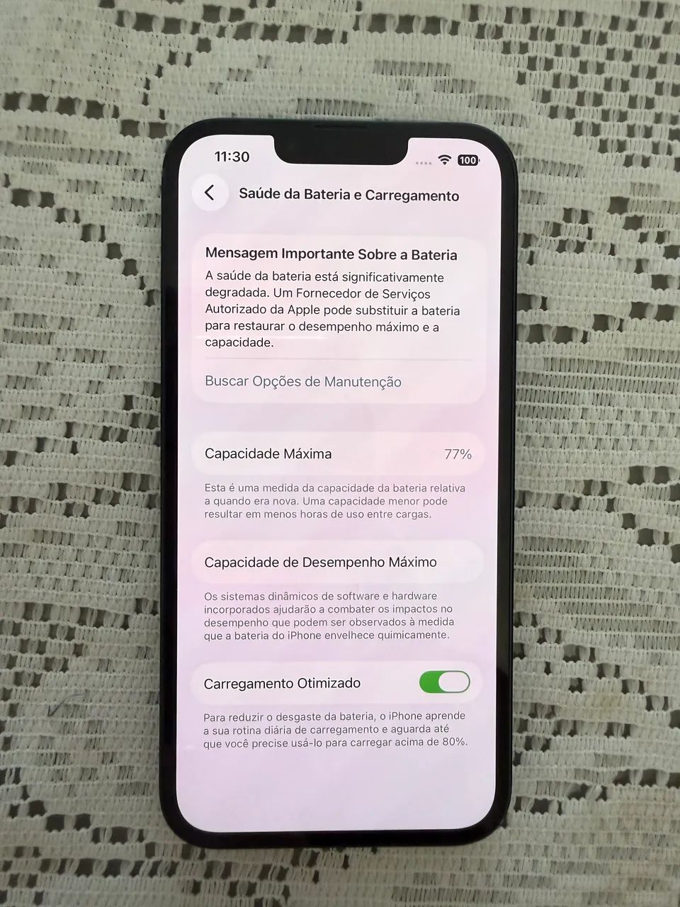 iPhone 13 128GB Azul Original | 77% Bateria | Caixa + Cabo - Foto 5