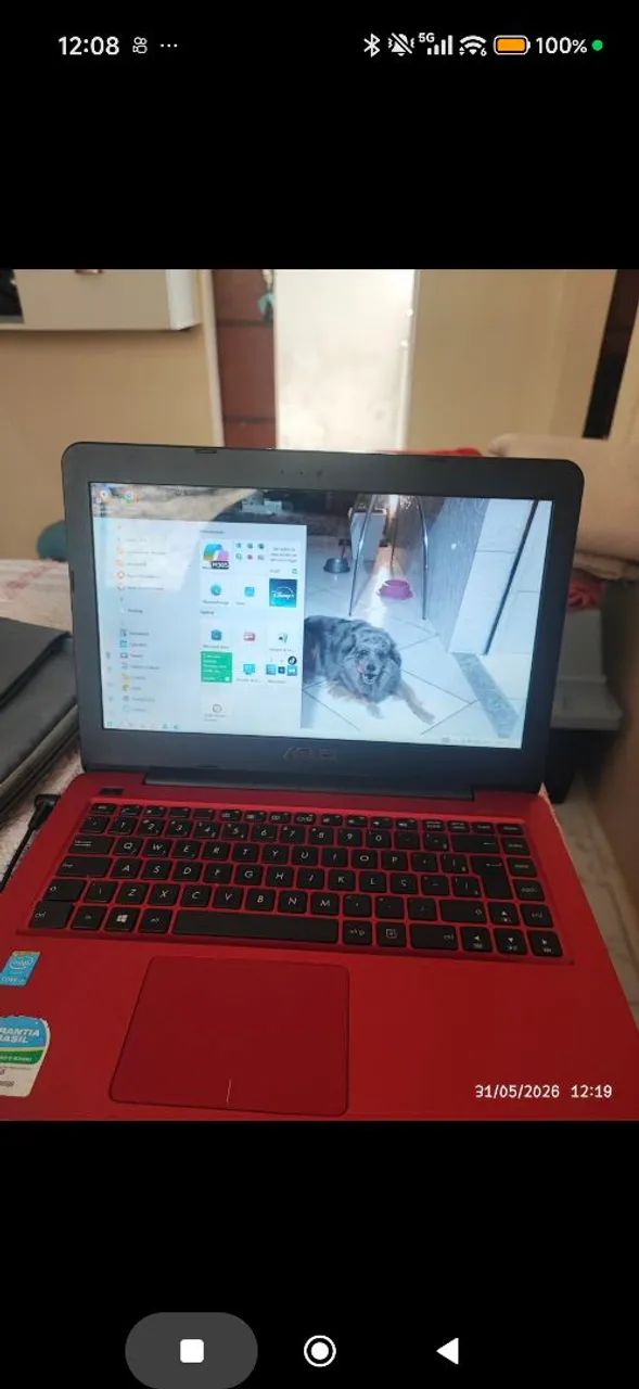 VENDO NOTEBOCK ASUS VERMELHO 1 TERA DE MEMORIA  - Foto 5