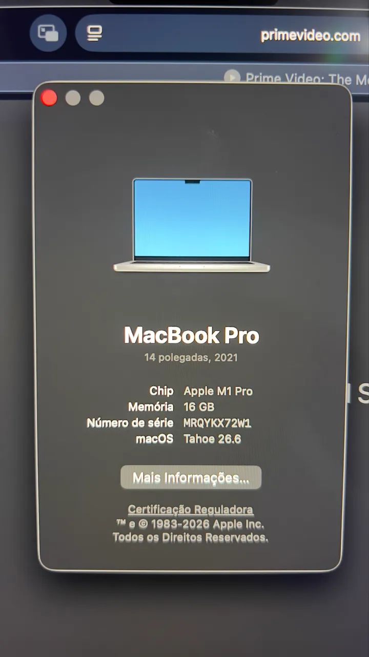 Macbook 14 - M1 Pro - 16ram - 1tb (Tela com Defeito) - Foto 3