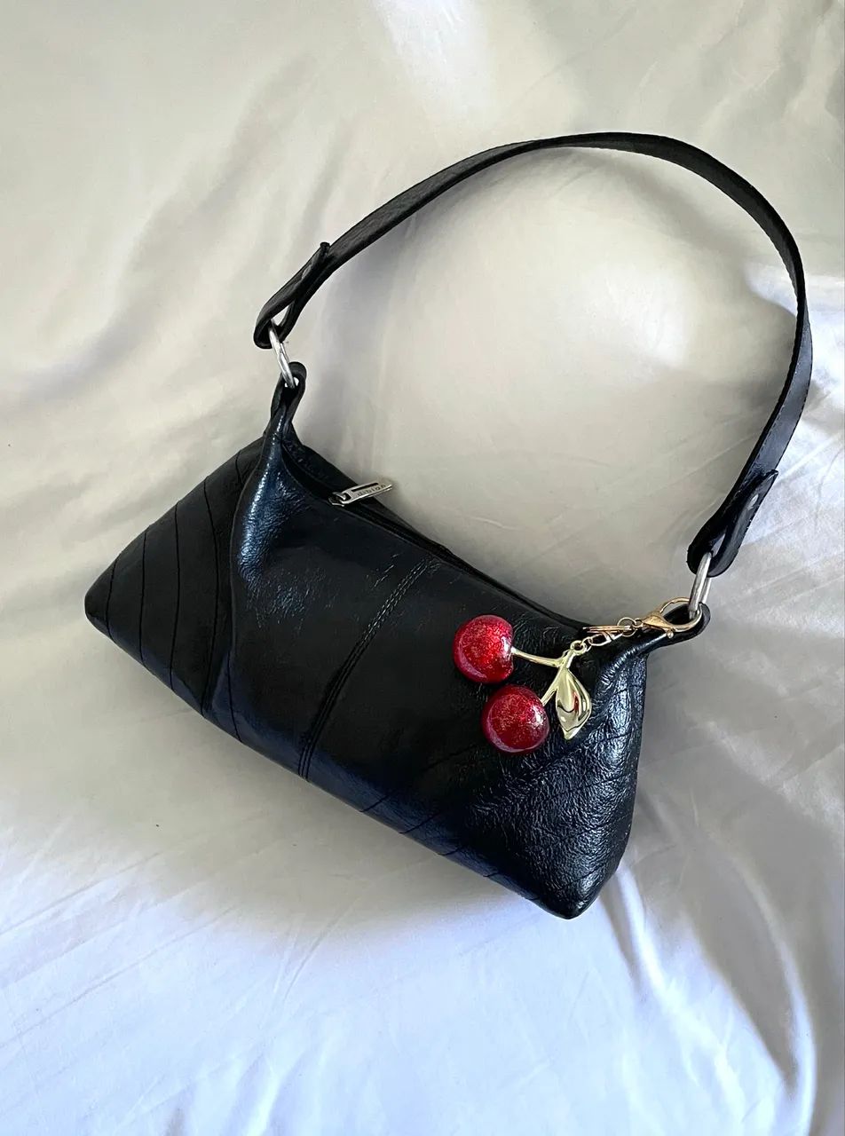 Bolsa em couro vintage, anos 2000
