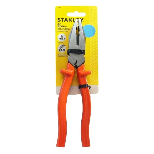 Alicate Eletricista Isolado 8'' 1000V com Prensa Terminal Stanley 71-012