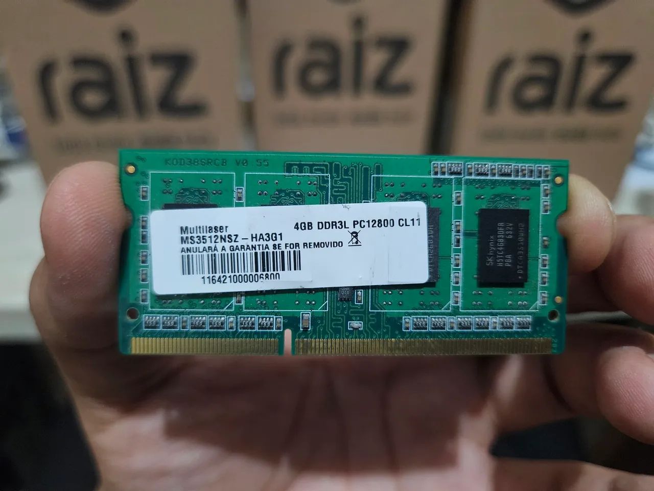 Memória notebook DDR3 4Gb PC12800