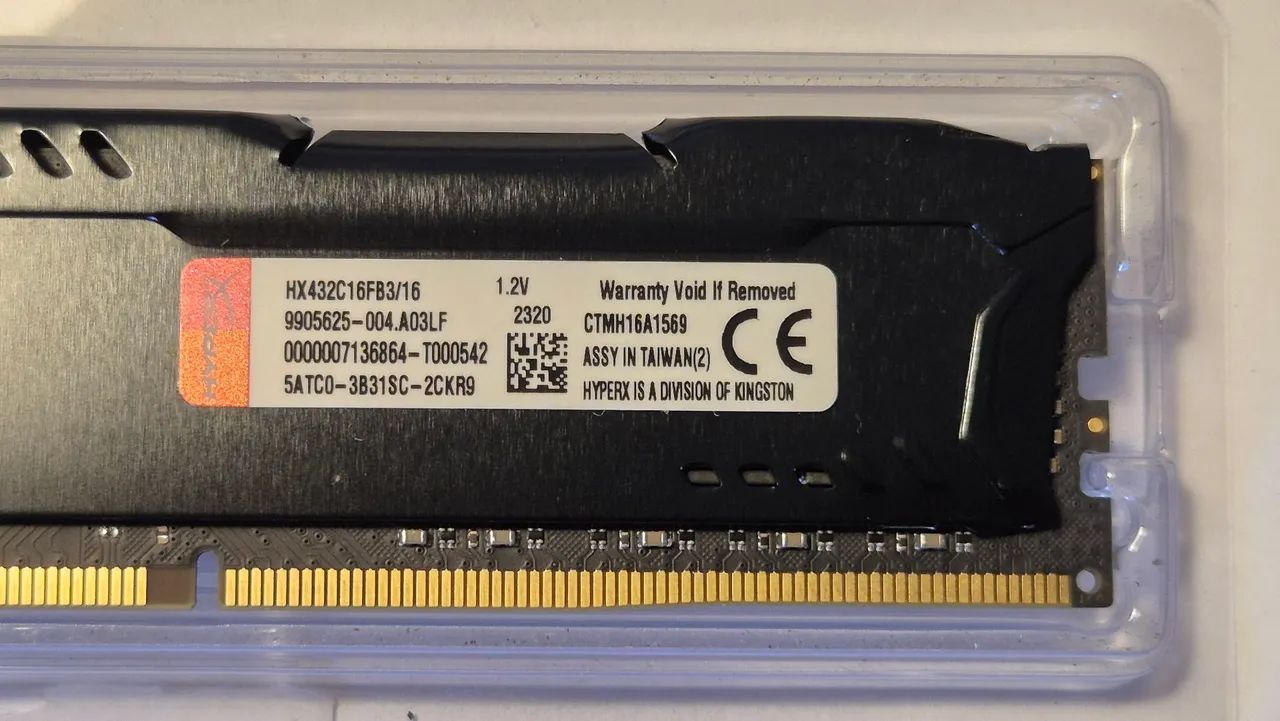 Memória Kingston HyperX Fury, 16GB, 3200MHz, DDR4, CL16, Preto - HX432C16FB3/16 - Foto 2