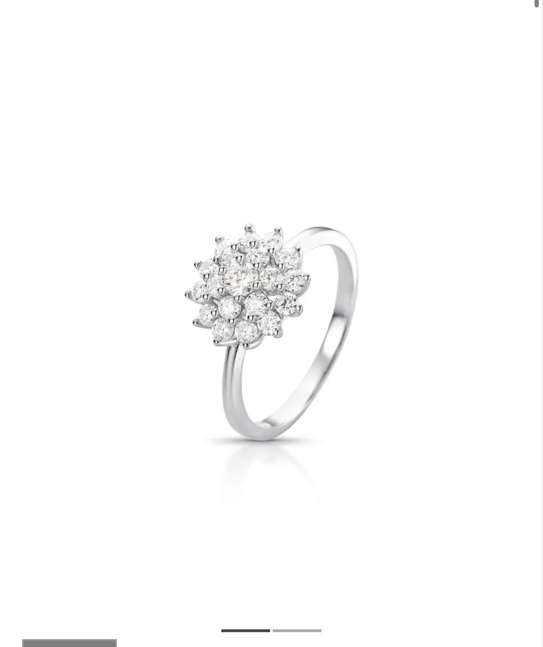 Anel chuveiro Moissanite - Foto 2