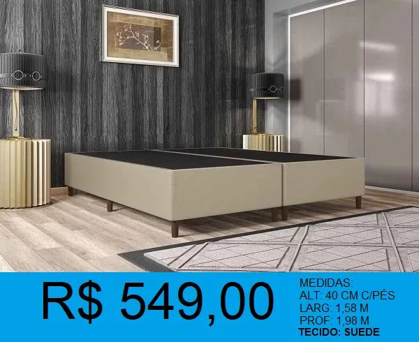 BASE BOX QUEEN = PRONTA ENTREGA PREÇO FIXO R$29,00 - Foto 3