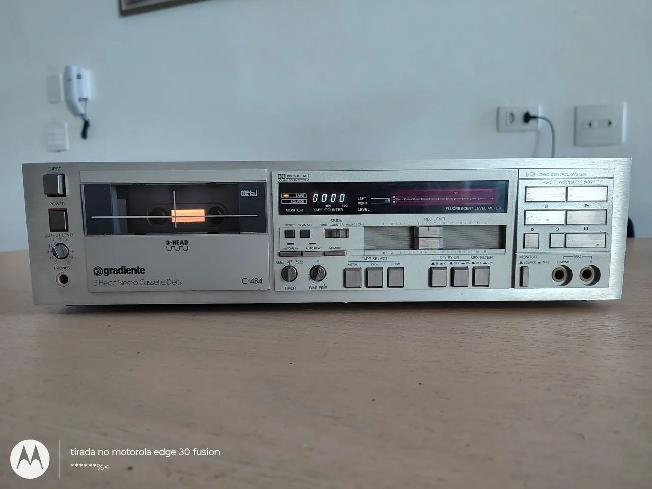 TAPE DECK GRADIENTE C484 3 CABEÇA  - Foto 2