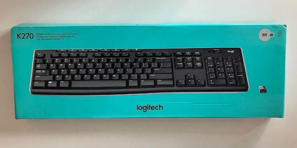Teclado sem fio Logitech K270 Conexão USB e Layout ABNT2 - Foto 2