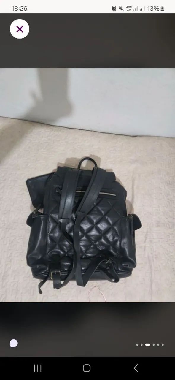 Mochila Beatnik and Son couro legítimo  - Foto 3