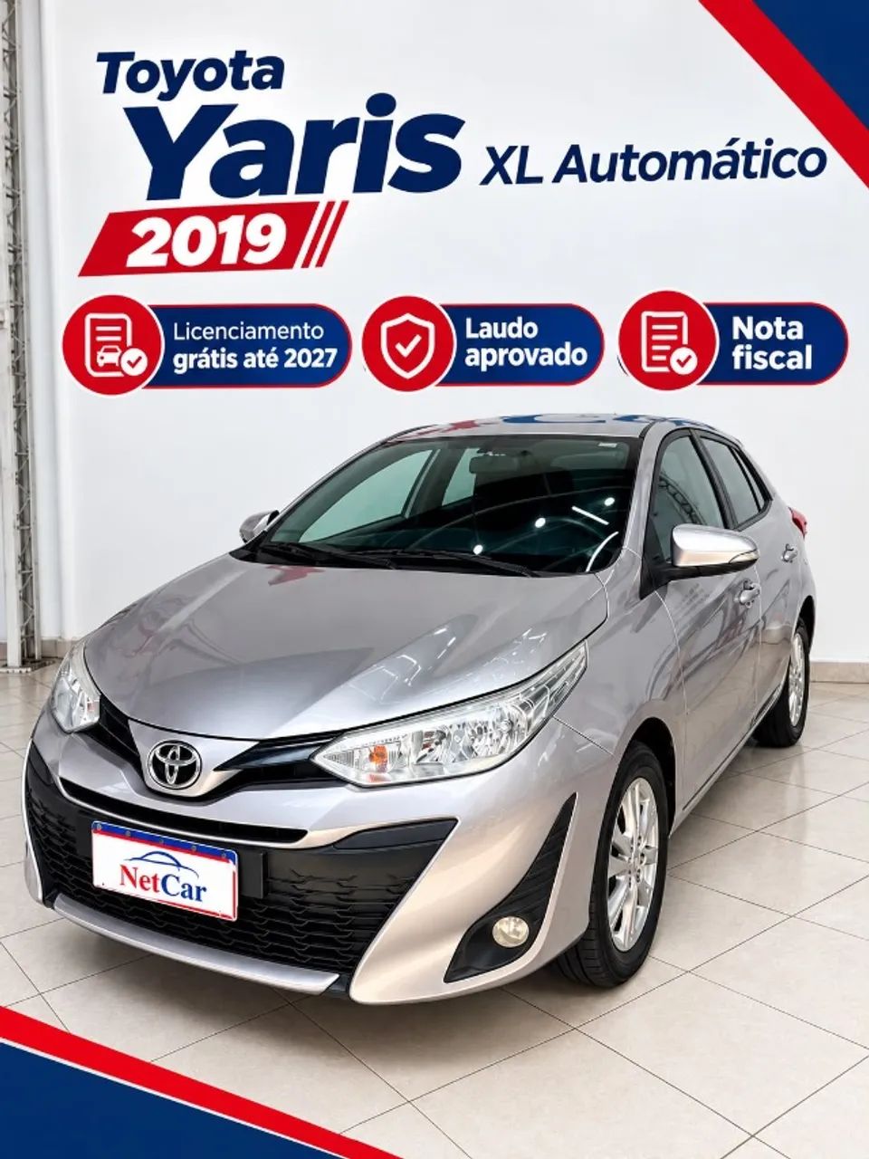 Toyota Yaris YARIS XL 1.3 Flex 16V 5p Aut. 2019
