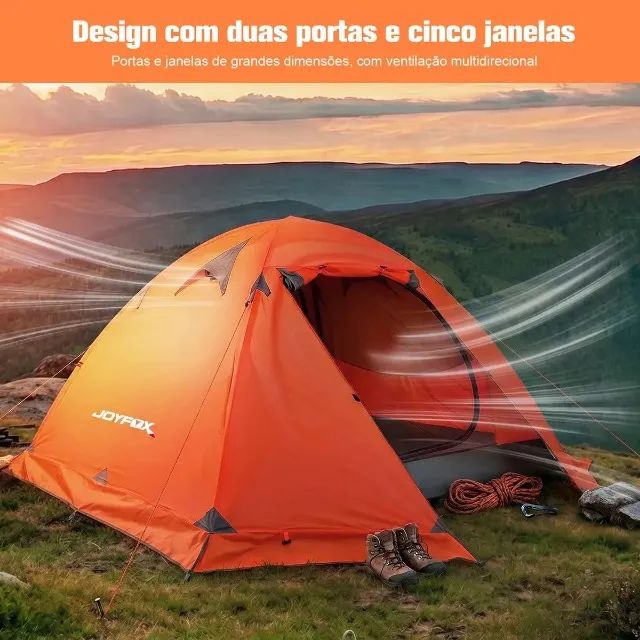Barraca Joyfox Para 2 Pessoas, Impermeável 3500mm - Acampamento