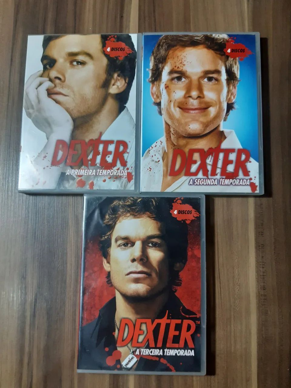 Kit/combo/lote Dvd Dexter temporadas 1 2 e 3