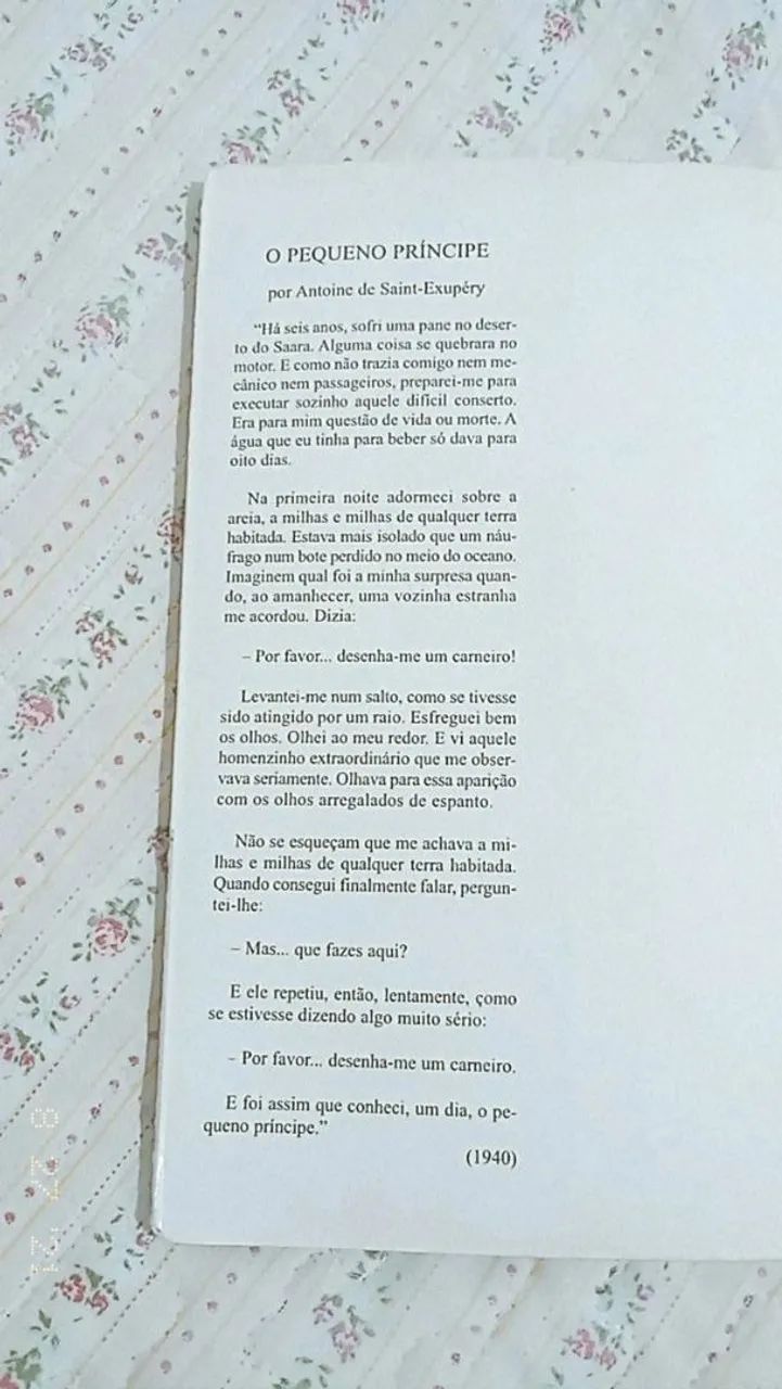 LIVRO Usado O Pequeno Príncipe: Com Aquarelas do Autor - Foto 3