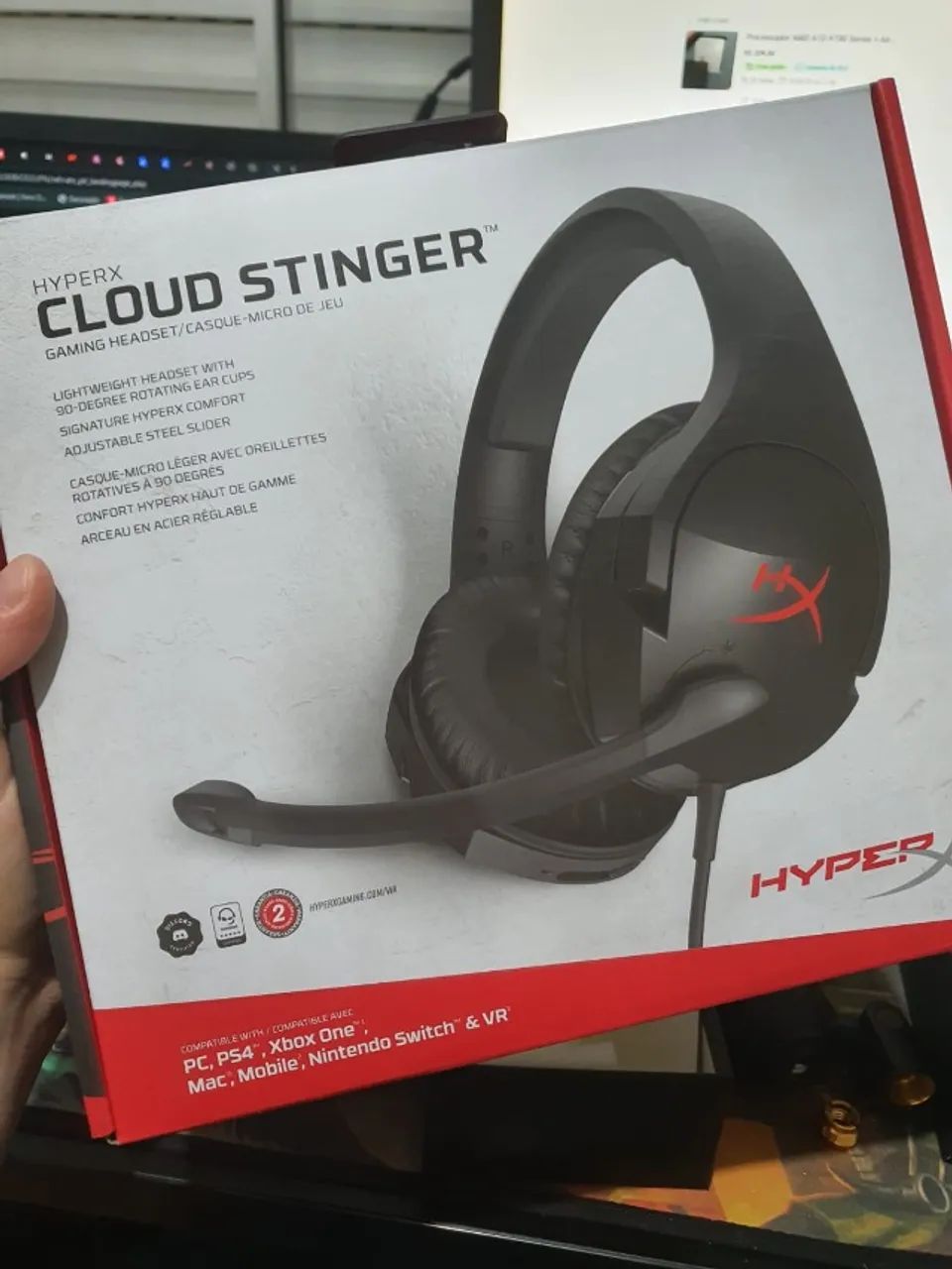NOVO - Headset Gamer Hyperx Cloud Stinger, Conector 3.5mm