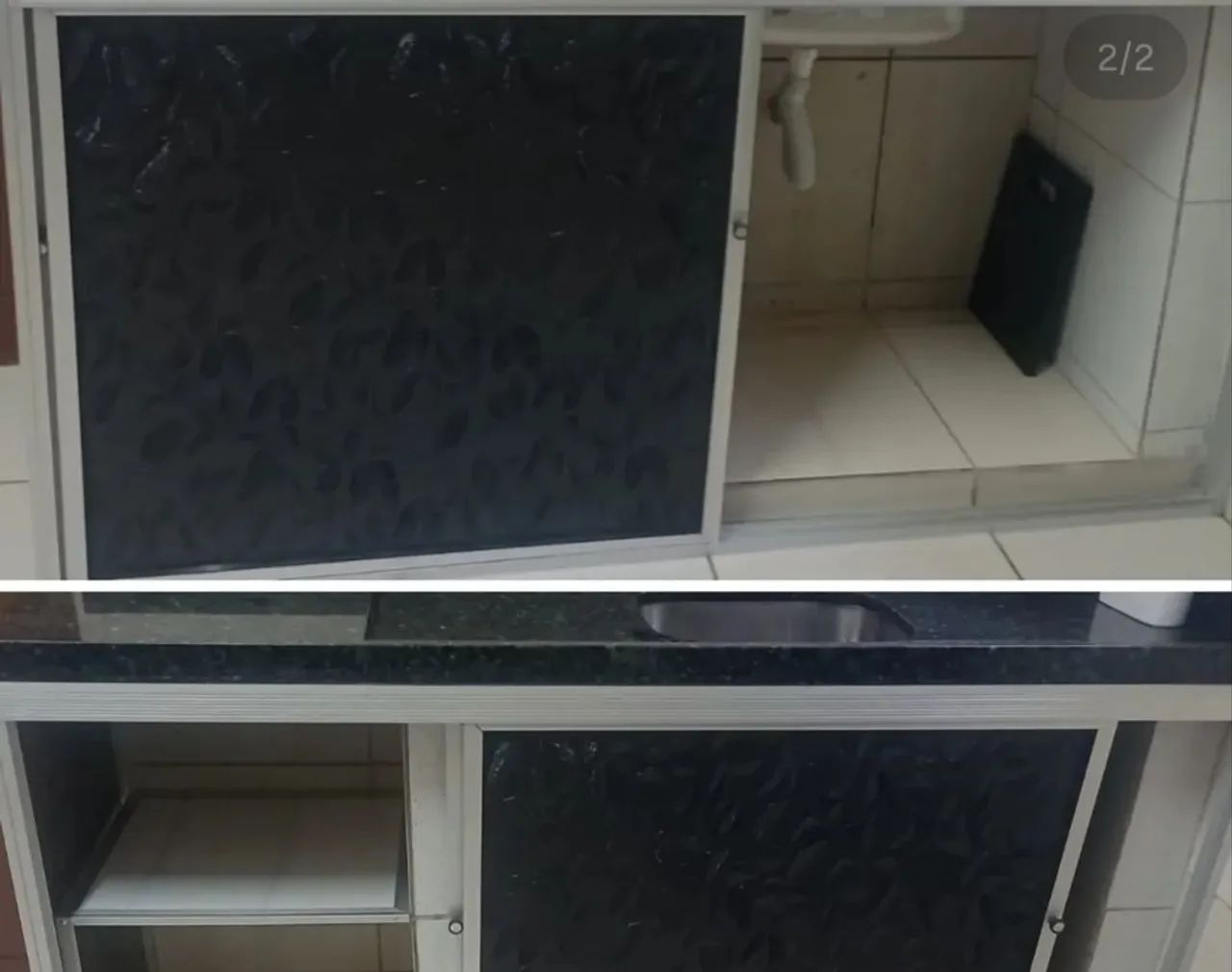 Portas de acrílico para pia cozinha