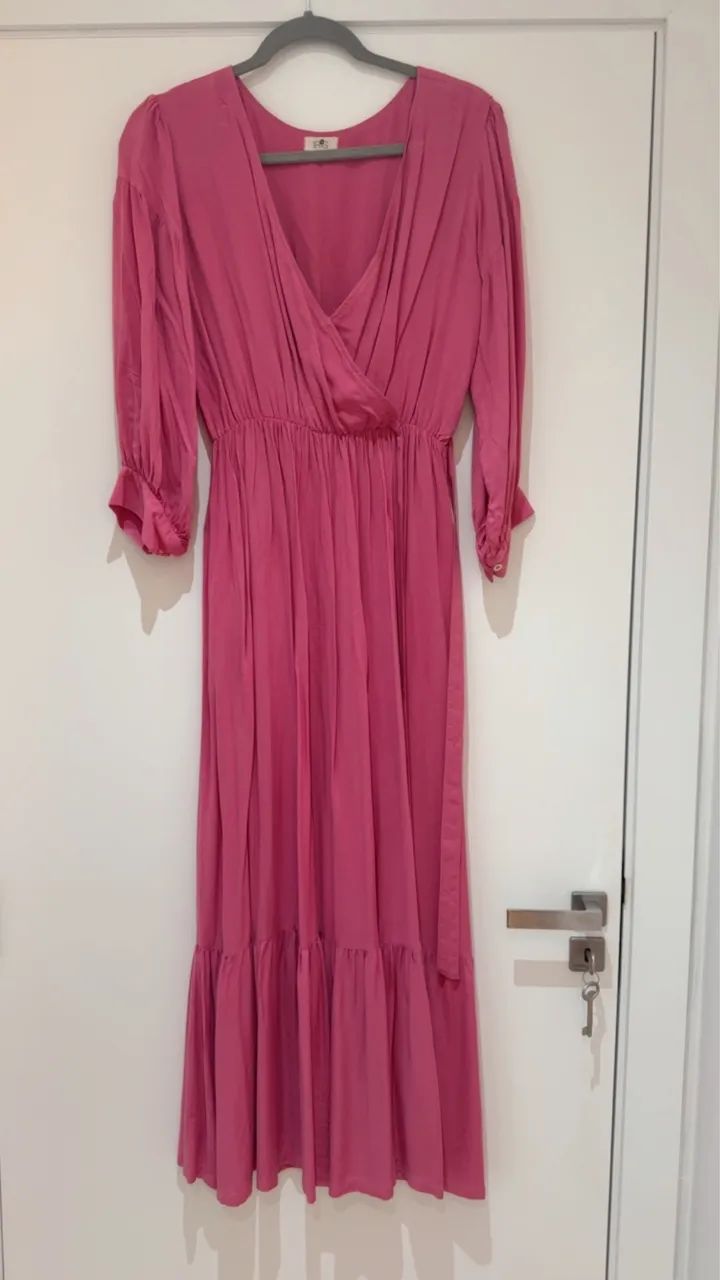 Vestido longo - Rosa - Foto 2