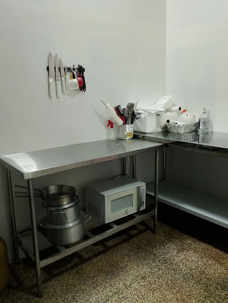 Bancada Inox 1m