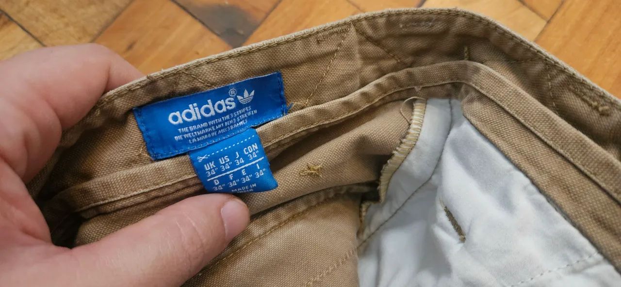 Calça Sarja Adidas Bege - Foto 4