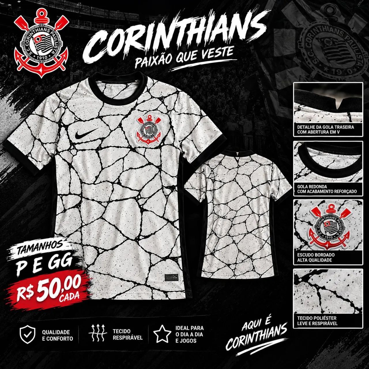 Camisa Corinthians 1.1