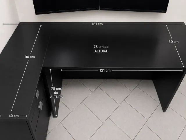 Mesa de Escritorio em L