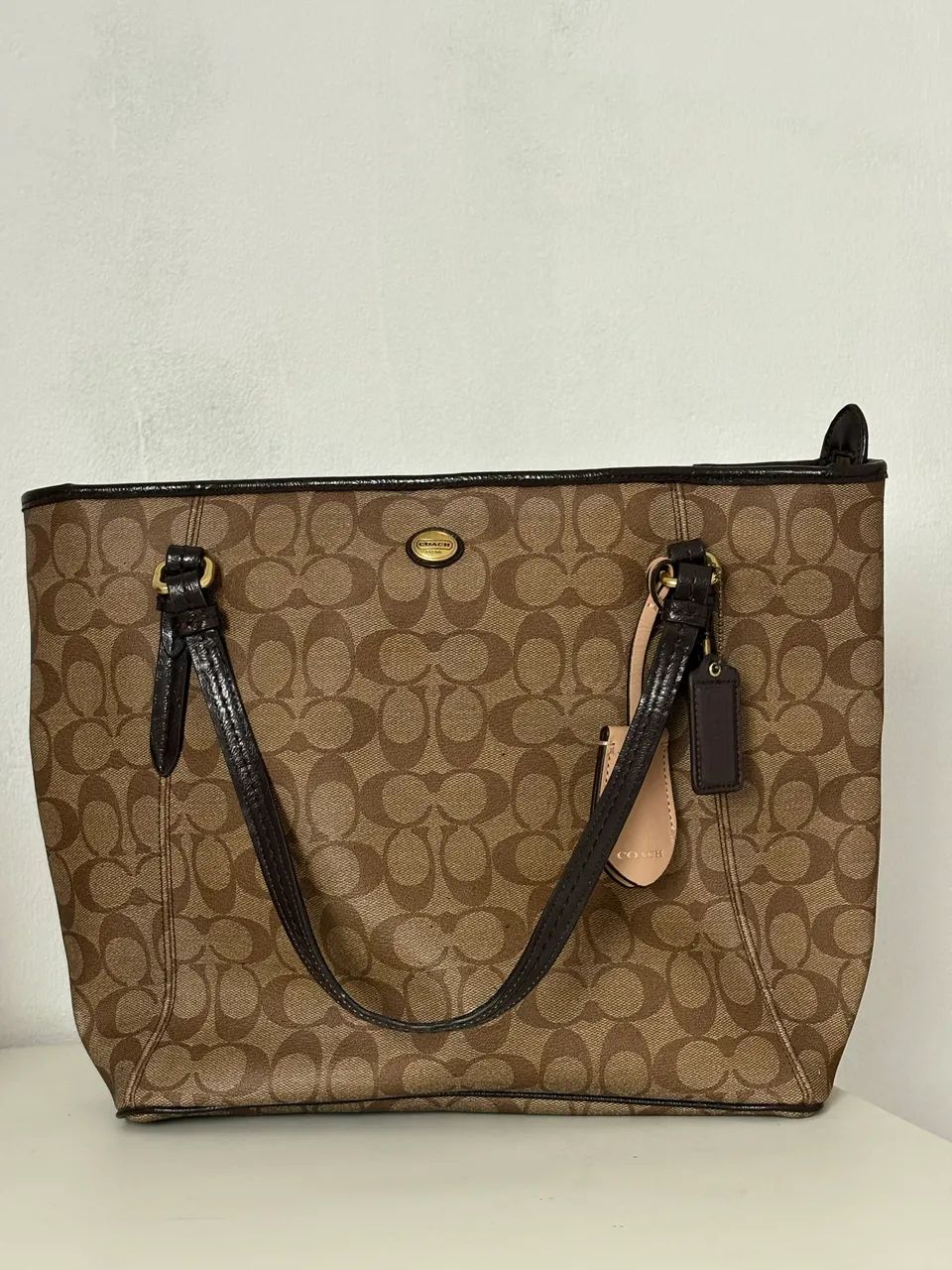 Bolsa ORIGINAL Coach Peyton Signature Zip Top Tote - Foto 3