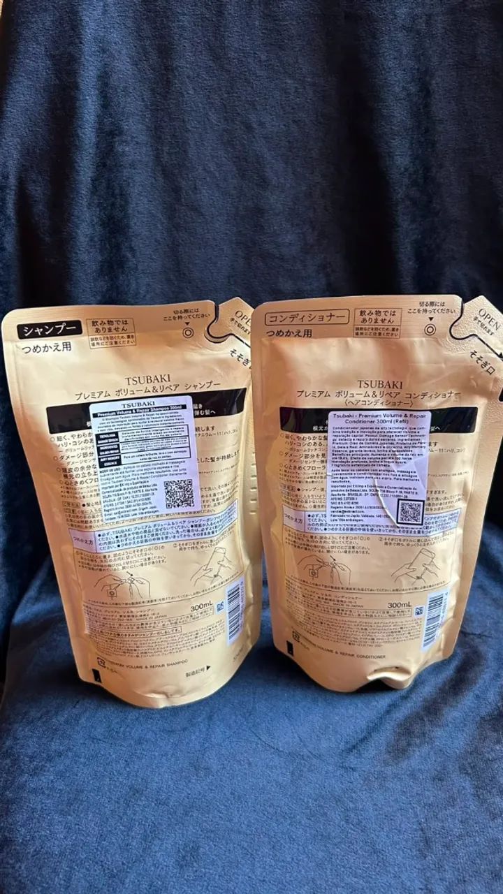 tsubaki - refil shampoo e condicionador premium volume & repair - Foto 2
