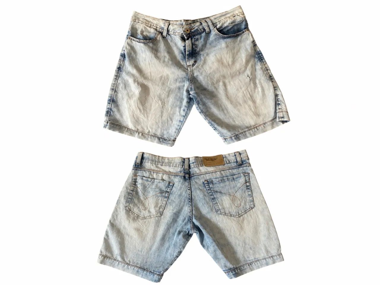 Short jeans azul claro - tamanho M