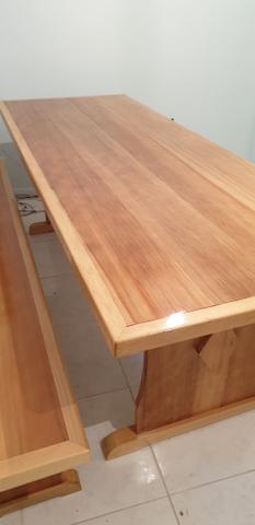 Mesa para churrasqueira com 2 bancos - Foto 4