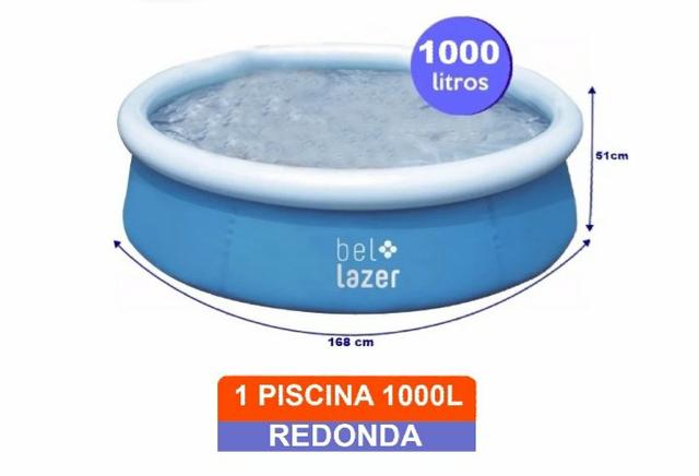 Piscina redonda 1000 litros - Foto 4