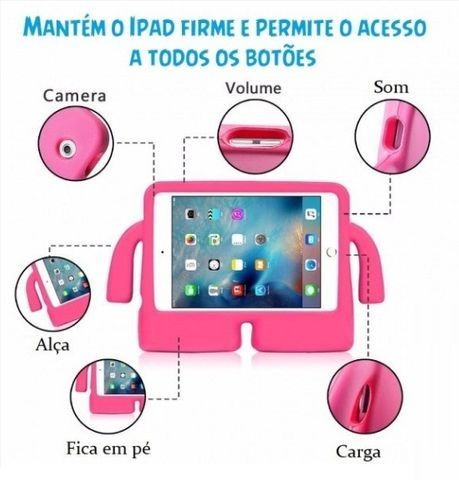 Capa Infantil Iguy iPad 7 A2197 A2198 ipad 8 2020 ipad 9  10.2 2021 A2602 / A2604 / A2603