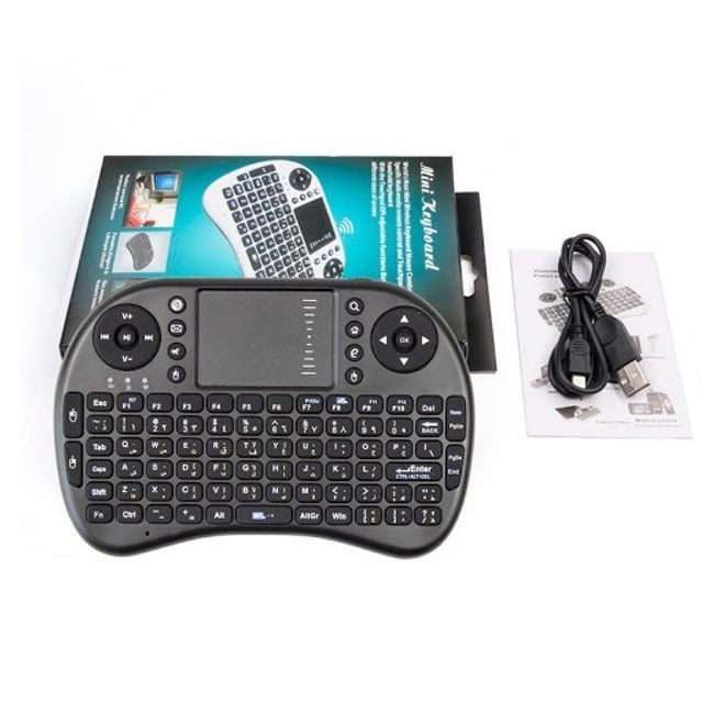 Mini Teclado Wireless Keyboard com Touchpad para SmartTv, Smartphone, Tv Box, Computador