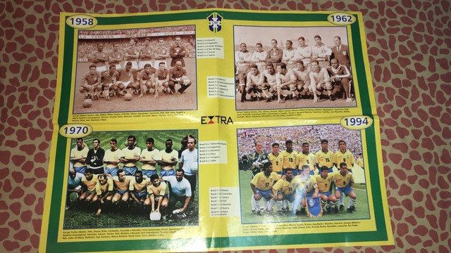 Pôster Seleção Brasileira Pentacampeã Mundial Jornal Extra - Foto 2