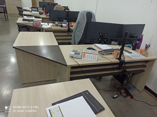 mesas escritório em L (10 quantidade ) - Foto 3