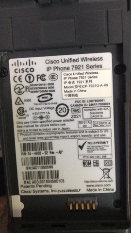 Telefone ip Cisco 7921 G Unified Wireless IP Phone - Foto 2