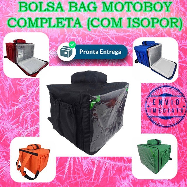 bolsa motoboy rosa