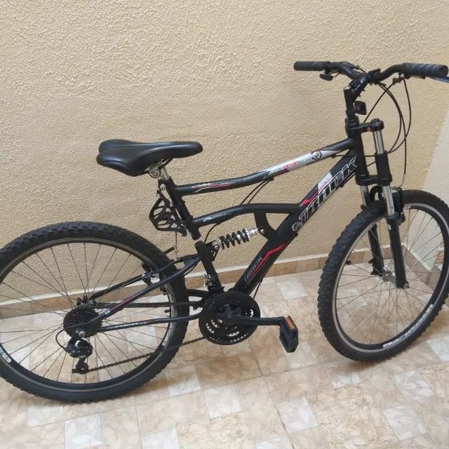 Bicicleta track bikes boxxer new aro 26 21 marchas suspensao double crown  freio v brake