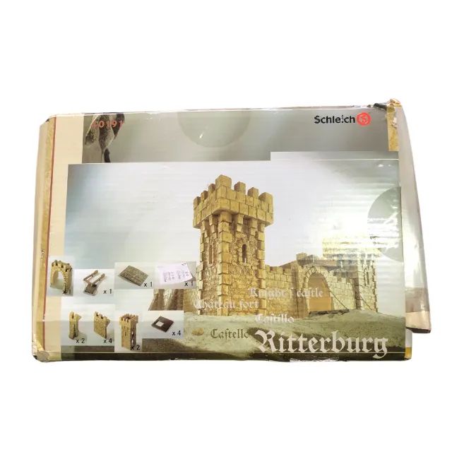 Schleich 40191 Castelo Medieval Colecionável Raridade No Brasil 27,5 x 58,5 x 38,5 cm - Foto 3