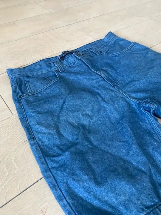 Bermuda Jeans Bermudão Tamanho 50 - Foto 4