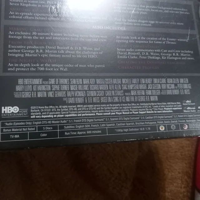Game of thrones  primeira  temporada  lacrado  - Foto 5