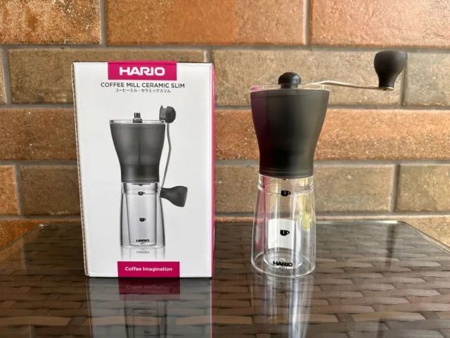 Moinho Moedor De Café Hario Modelo Slim 24g Transparente - Foto 4