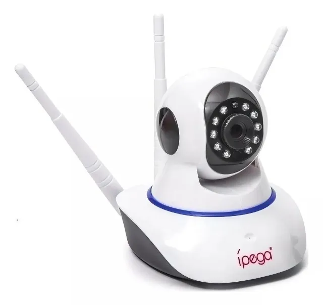 Câmera IP Wi-Fi Ípega KP-CA127, 3 Antenas, Alta Definição e Segurança Visão Noturna