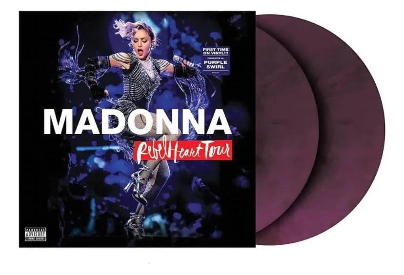 LP Vinil duplo roxo - Madonna - Rebel Heart Tour Live - lacrado