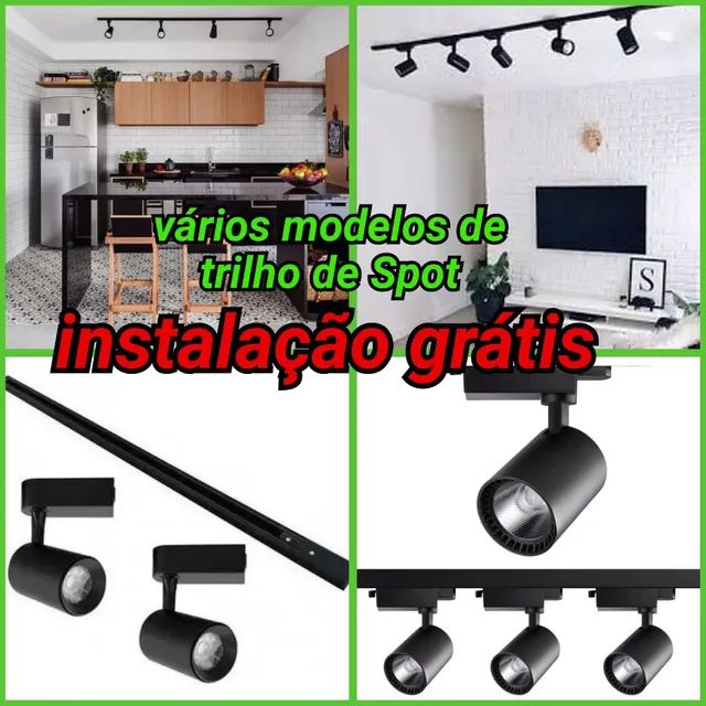 Trilho de Spot instalado 