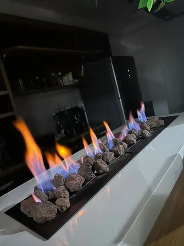 Vende se uma lareira a gás de 0,80 x0,22 cm direito da fábrica