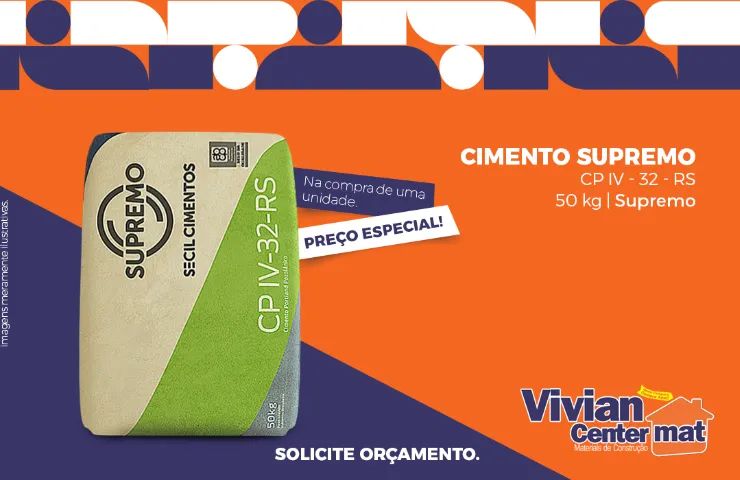Cimento CP IV-32 50kg Supremo Secil