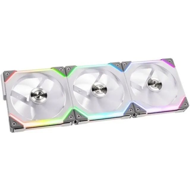 (NOVO) Kit Com 3 Fans Lian Li SL120 Magnéticas White Argb Com Controlodadora Lian Li - Foto 2